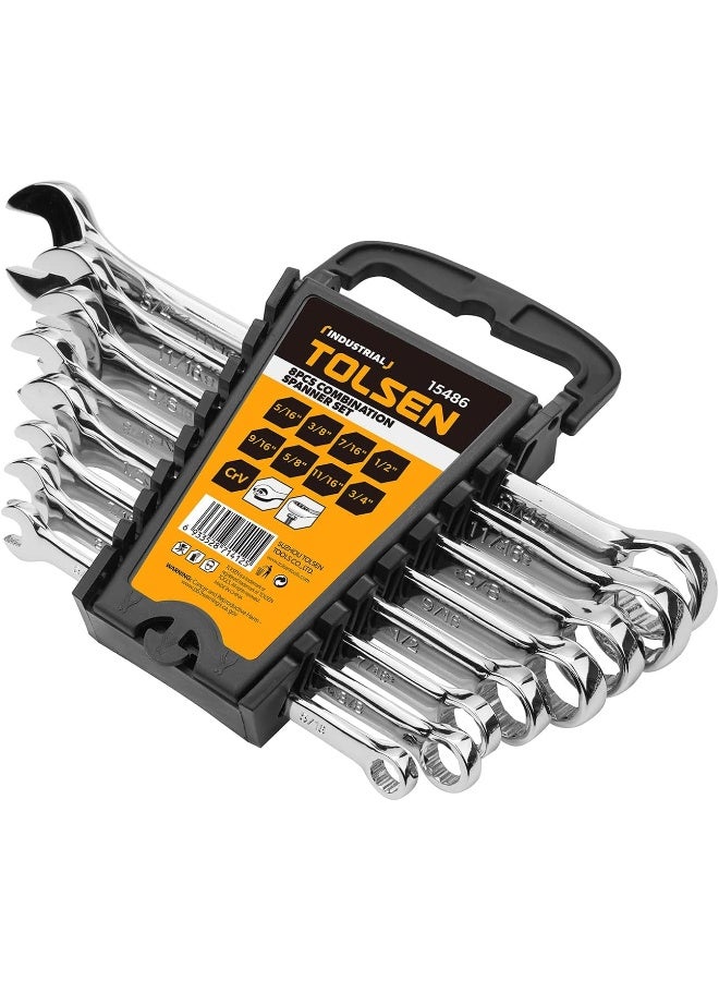 Tolsen-12PCS Combination Spanners Set (Inch) (INDUSTRIAL)