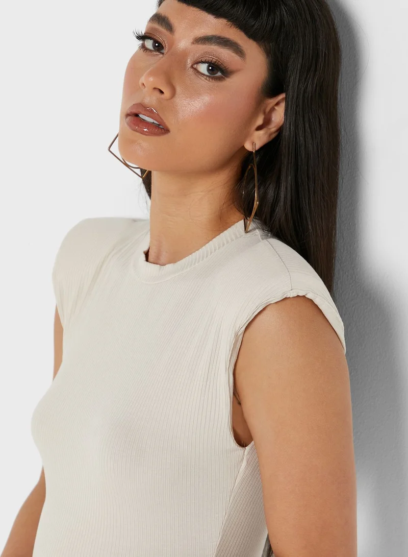 Miss Pap Ribbed Bodycon Dress