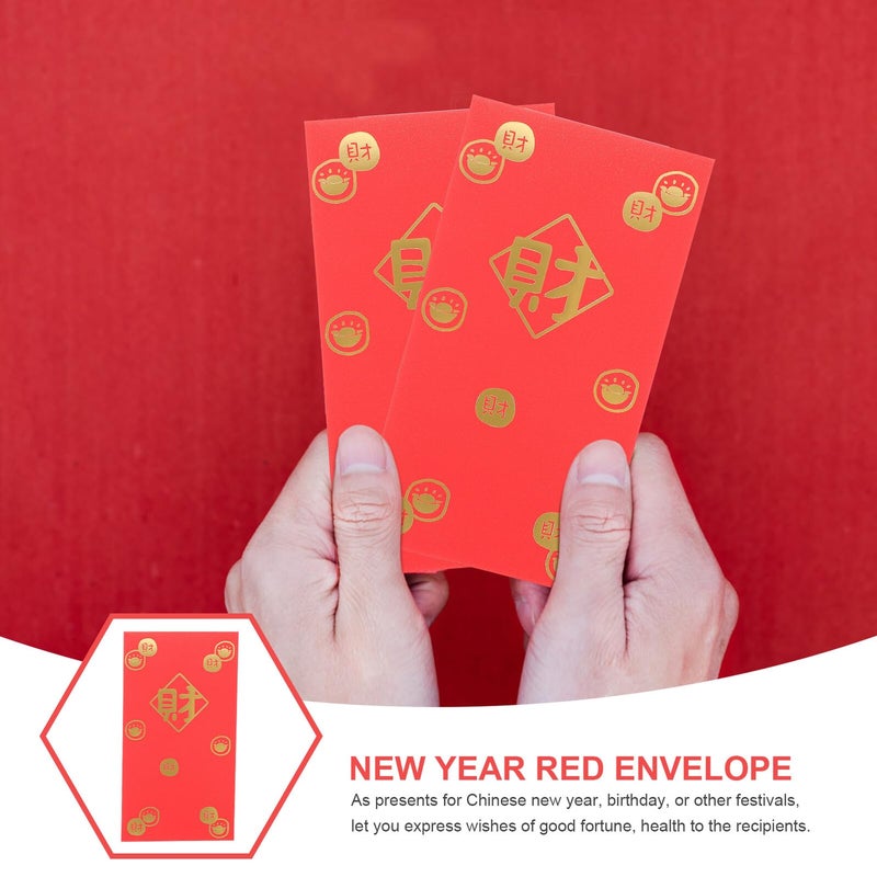 10 Pcs Large Red Envelopes For Chinese New Year Lucky Money Birthday Wedding - Image 4