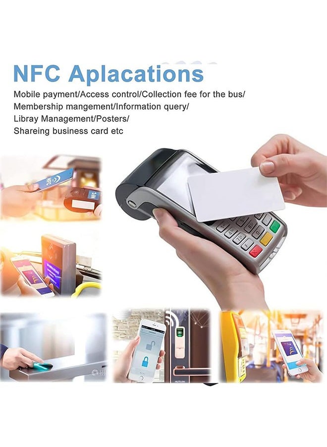 Ailily 50Pcs NTAG215 NFC Cards (Blank NFC Cards) Programmable PVC Blank NFC 215 Cards Compatible with All NFC Enabled Phone  - Image 5