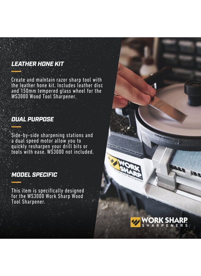 Work Sharp Work Sharp WSSA0002001 Leather Hone Kit (WS3000 ONLY), Beige  - Image 3