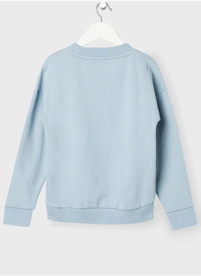 NAME IT Kids Organic Sequin Sweatshirt