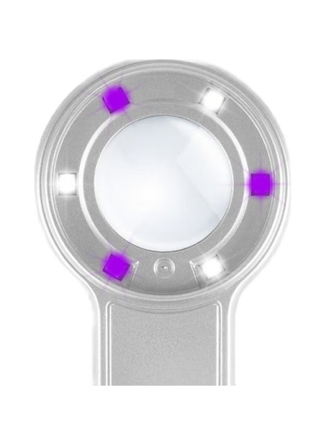 MIXOUT Portable High Magnification Magnifying Glass With Led Light For Alcohol, Jewelry, Antiques, With Uv Light, Usb Direct Charging - Image 2