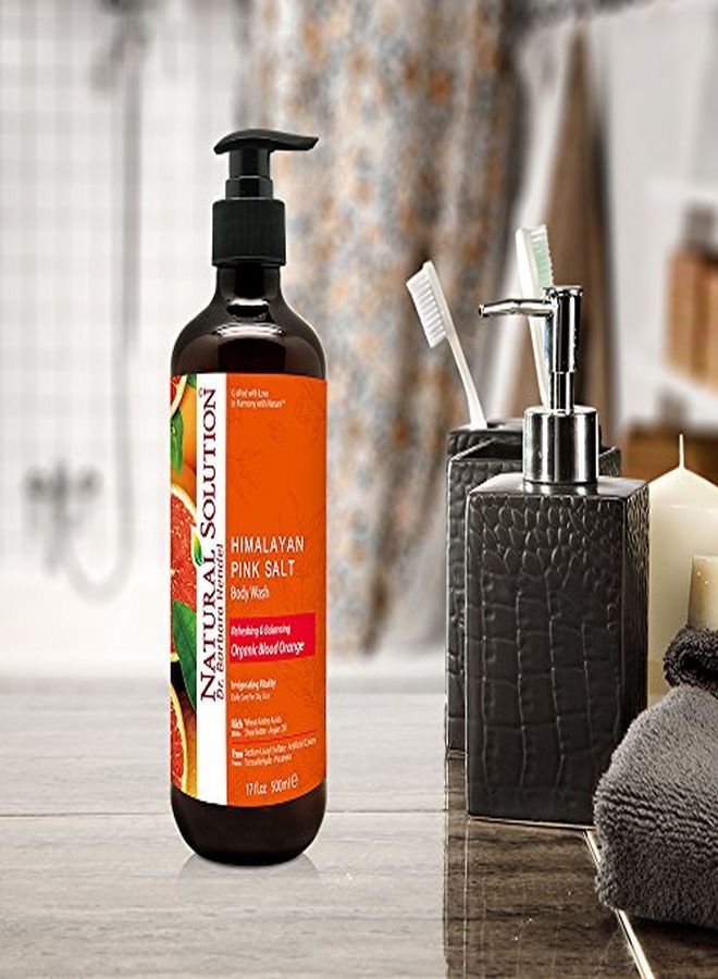 Natural Solution Body Wash, Organic Blood Orange With Himalayan Pink Salt, Refreshing & Balancing Pack Of 3 (8624B3) - Image 2