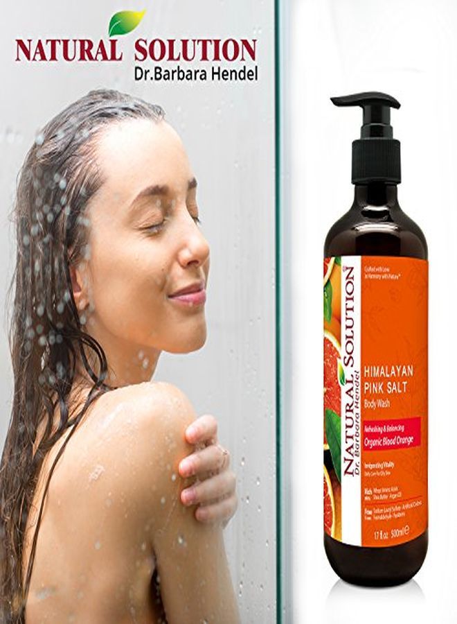 Natural Solution Body Wash, Organic Blood Orange With Himalayan Pink Salt, Refreshing & Balancing Pack Of 3 (8624B3) - Image 5