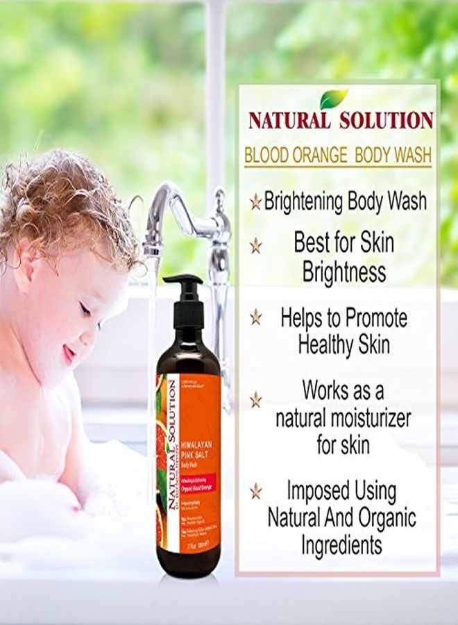 Natural Solution Body Wash, Organic Blood Orange With Himalayan Pink Salt, Refreshing & Balancing Pack Of 3 (8624B3) - Image 4