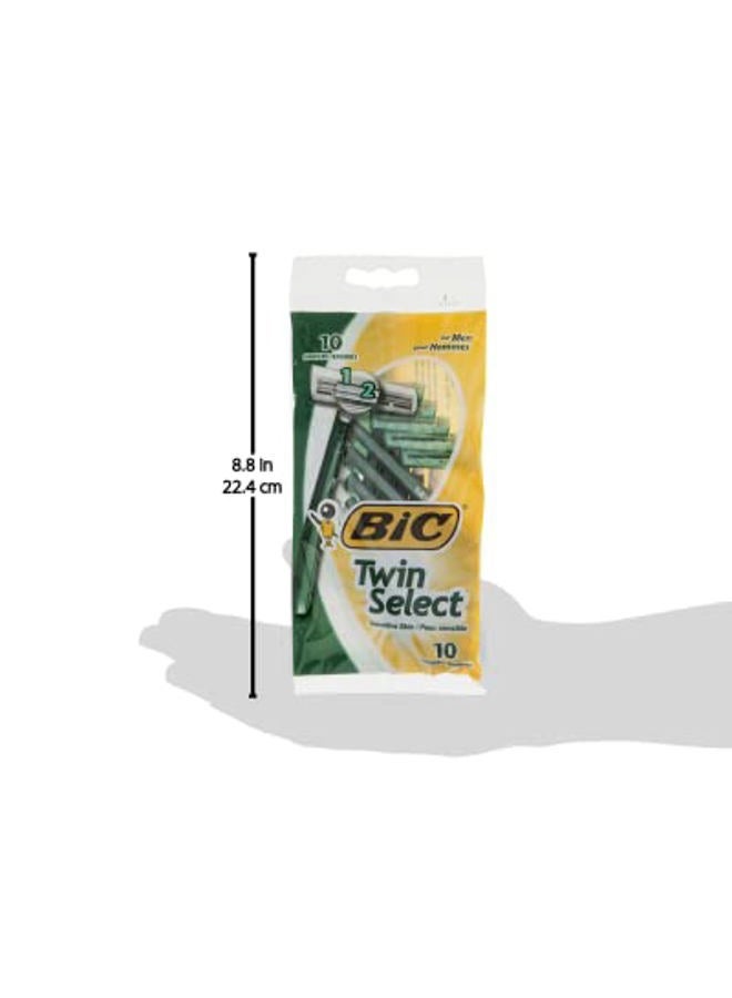 Bic Twin Select Mens Razors, 10 Count (Pack of 5) - Image 5