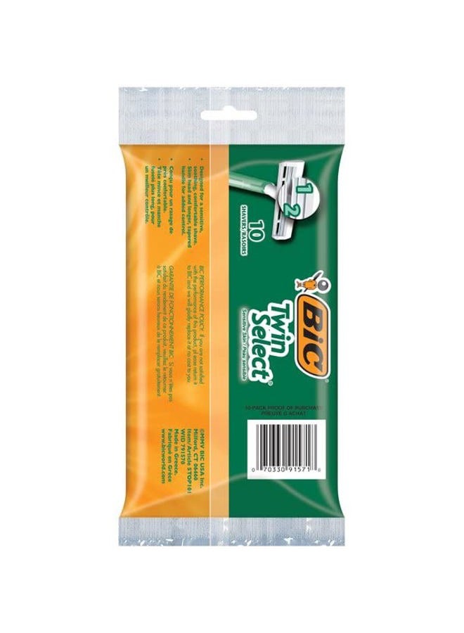 Bic Twin Select Mens Razors, 10 Count (Pack of 5) - Image 2