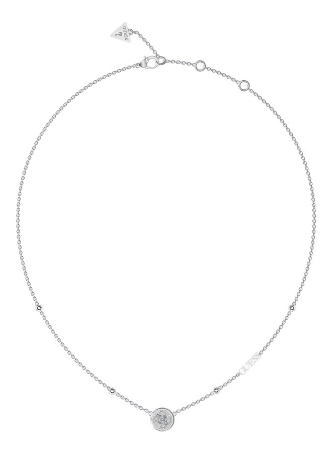 GUESS Ladies Silver Necklace