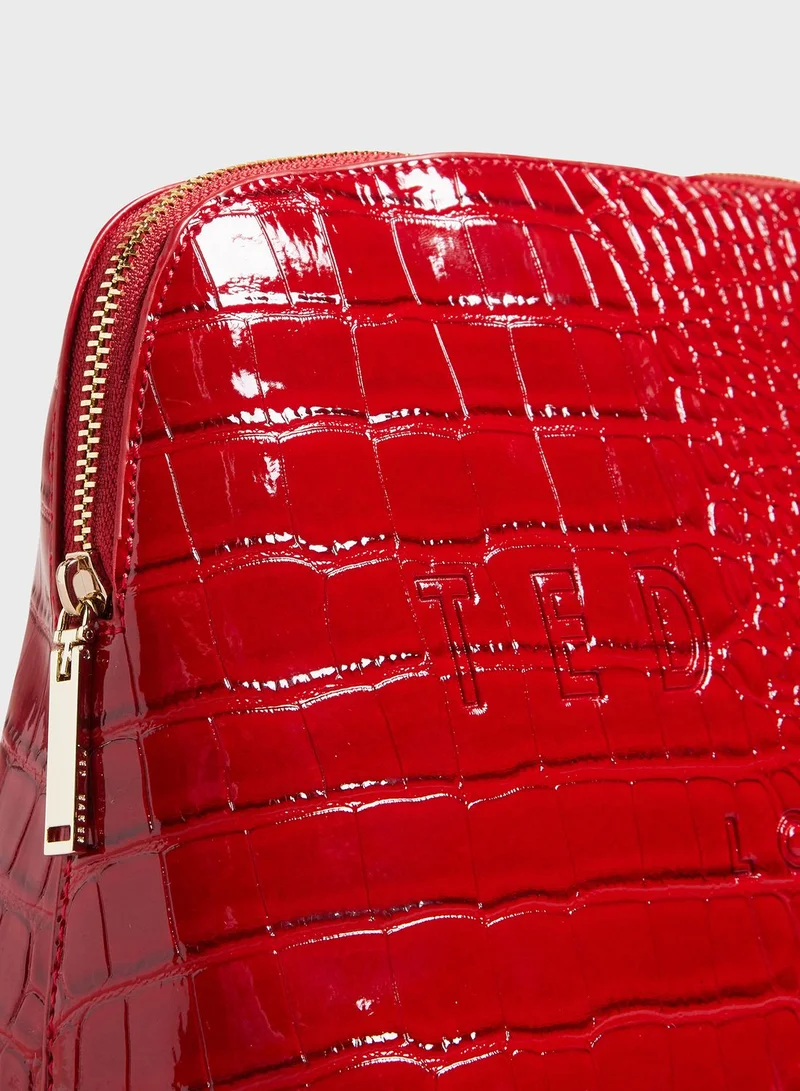 Ted Baker Crocana Imitation Croc Cosmetic Bag