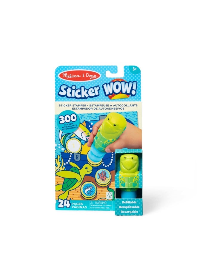 Melissa & Doug Sticker WOW! Turtle Sticker Stamper Activity Pad - Image 1