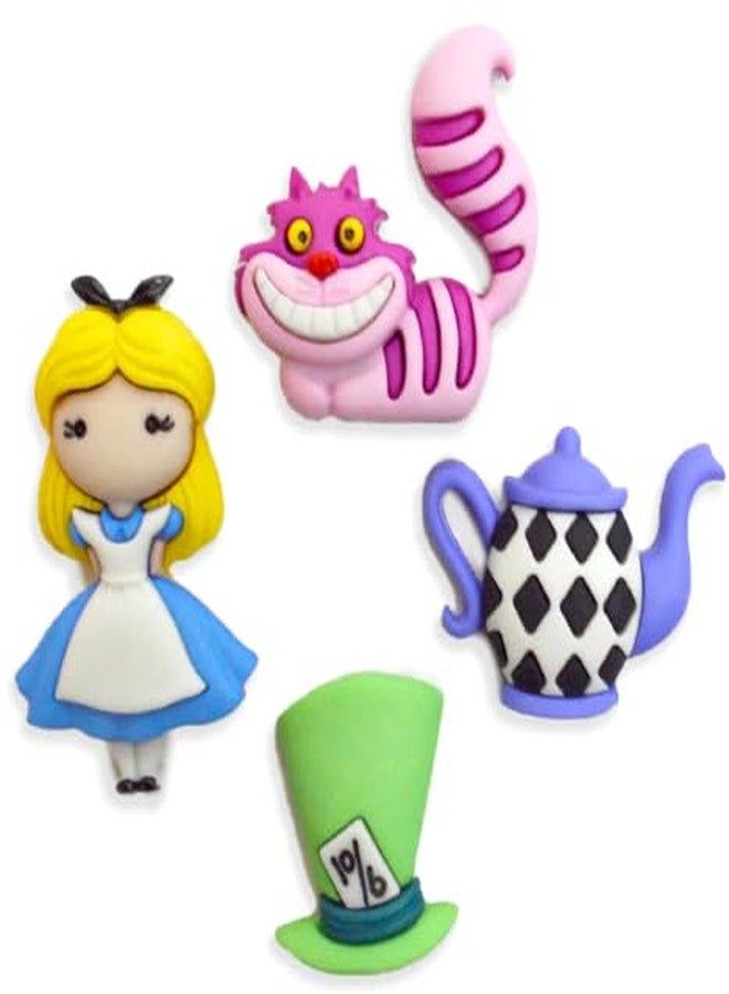 Dress It Up Disney Alice in Wonderland Buttons by Dress It Up Buttons and Embellishments - 4 Piece - Image 1