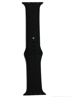 ماركة غير محددة سوار رياضي ناعم من السيليكون لساعة Apple Watch Series 8 - 45mm - أسود  - Image 3