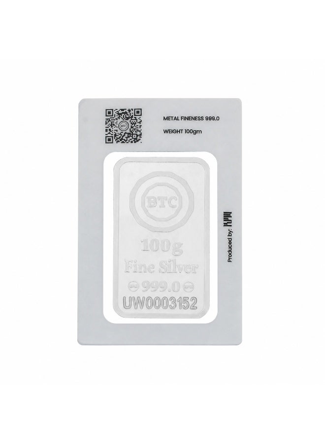 BTC 100 Grams Camel Silver Bar 999.0 Purity - Image 2