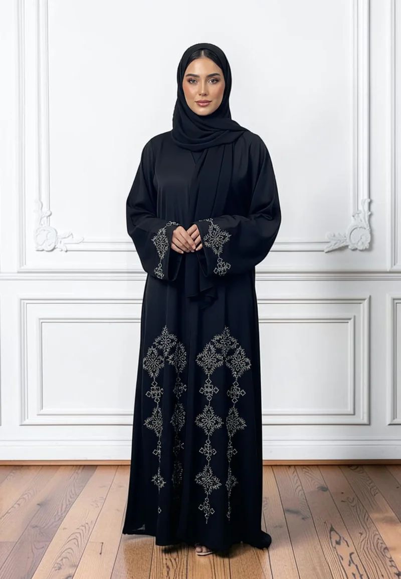 نخبة Midnight Star Embroidered Abaya-860