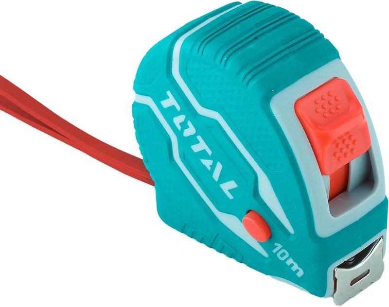 توتال شريط قياس فولاذي للقراءة بالوحدات المترية والإمبراطورية (بوصات وأقدام) بطول 10 أمتار - Image 5