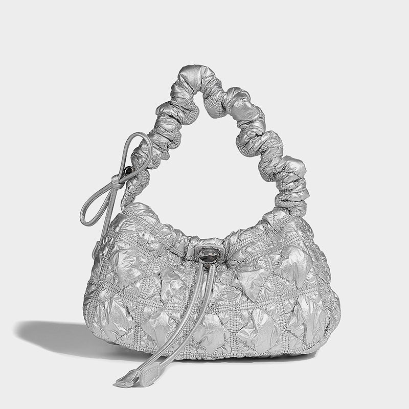 South Korea Niche Light Luxury Design Pleated Cloud Bag Fashion All-Match One-Shoulder Underarm Bag - Image 5