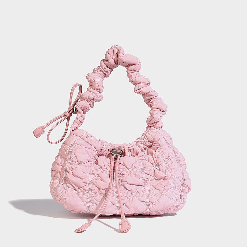 South Korea Niche Light Luxury Design Pleated Cloud Bag Fashion All-Match One-Shoulder Underarm Bag - Image 3