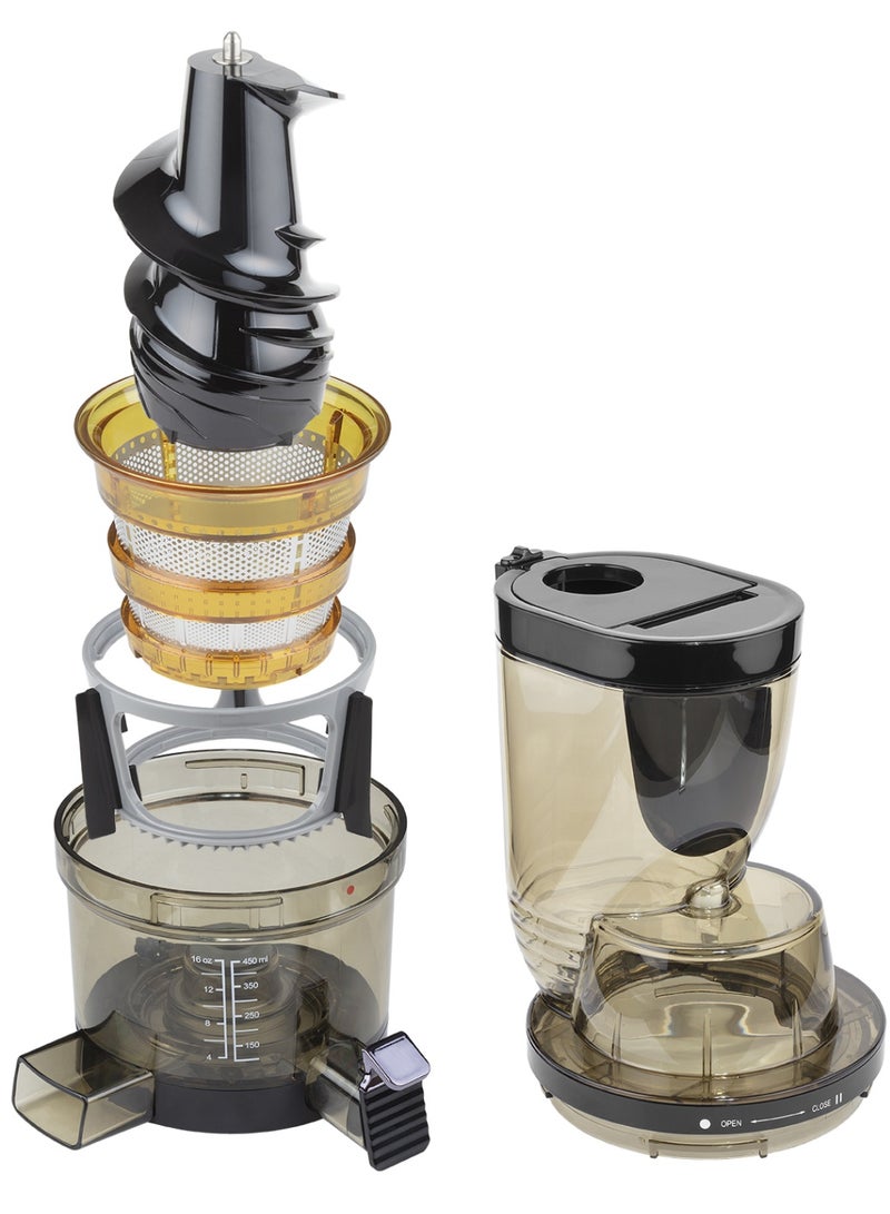 كاتلر عصارة كاتلر JS 8012 البطيئة - صانعة عصائر الضغط البارد للفواكه والخضروات والحليب النباتي والشراب المثلج والعصائر مع فلاتر قابلة للتبديل. - Image 3