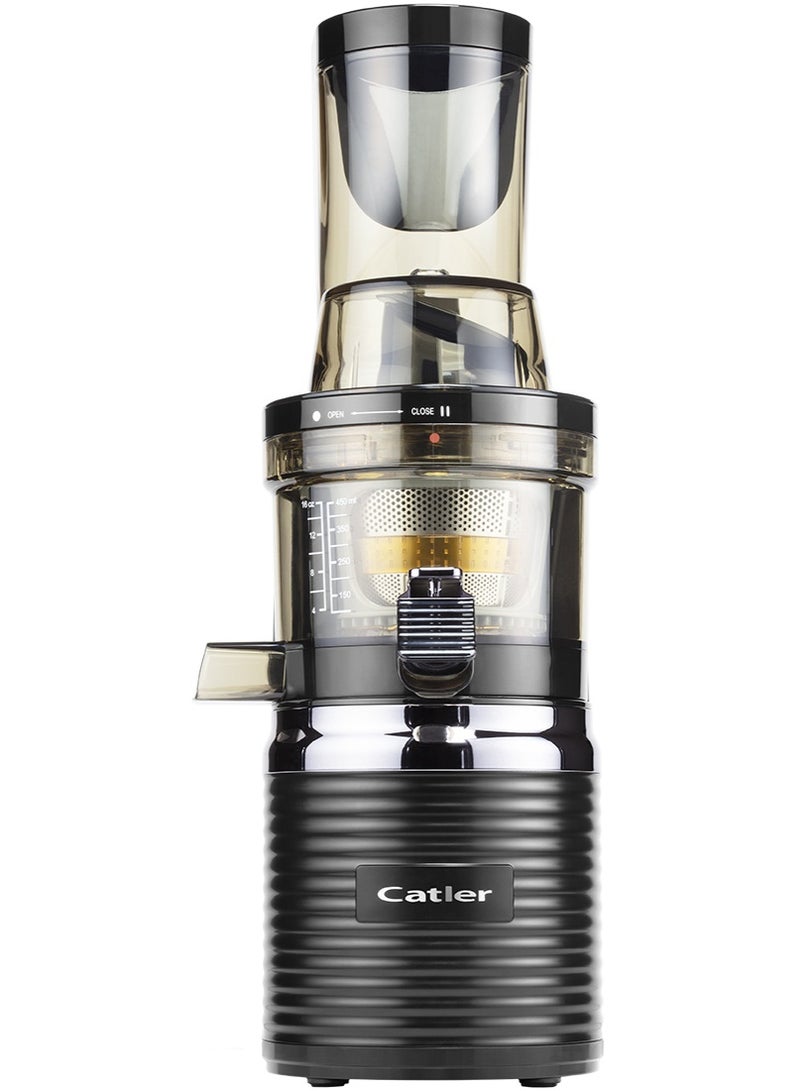 كاتلر عصارة كاتلر JS 8012 البطيئة - صانعة عصائر الضغط البارد للفواكه والخضروات والحليب النباتي والشراب المثلج والعصائر مع فلاتر قابلة للتبديل. - Image 1