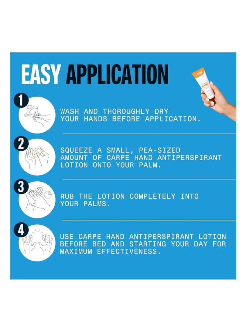 Carpe - Carpe Antiperspirant Hand Lotion, A dermatologist-recommended smooth lotion that helps stop hand sweat, Great for hyperhidrosis (Original Eucalyptus) - Image 1