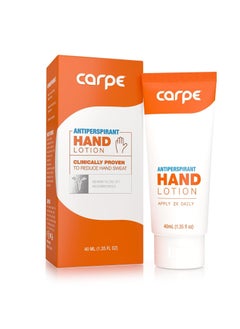 Carpe Carpe Antiperspirant Hand Lotion, A dermatologist-recommended smooth lotion that helps stop hand sweat, Great for hyperhidrosis (Original Eucalyptus)  - Image 1