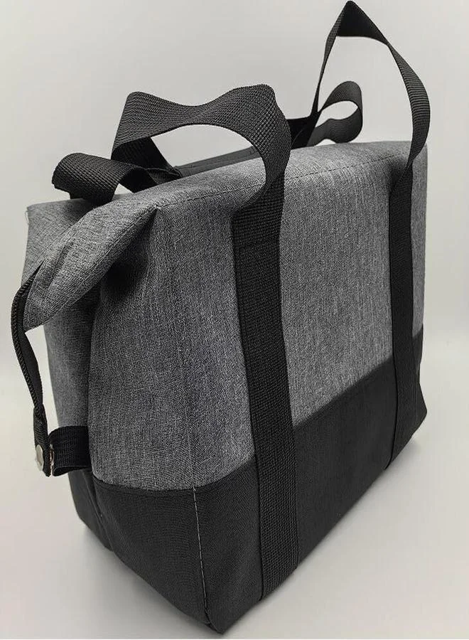 أوركيد حقيبة غداء متعددة الاستخدامات معزولة باللون الأسود