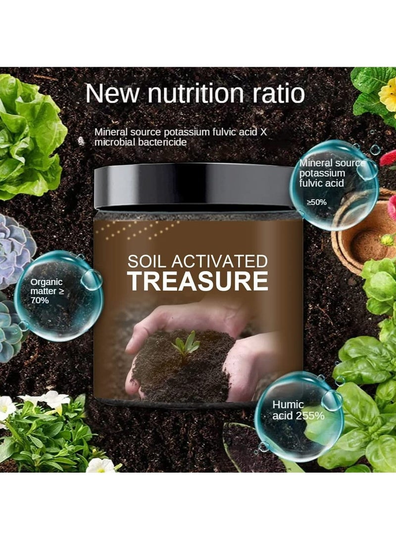 CMGTYYD Soil Activated Treasure, Organic Soil Conditioner, Premium Soil Activated Treasure, Soil Plant Flower Fertilizer, Soil Activator for Raised Garden Beds, Potting Mix, Lawns and Gardens (3pcs)  - Image 4