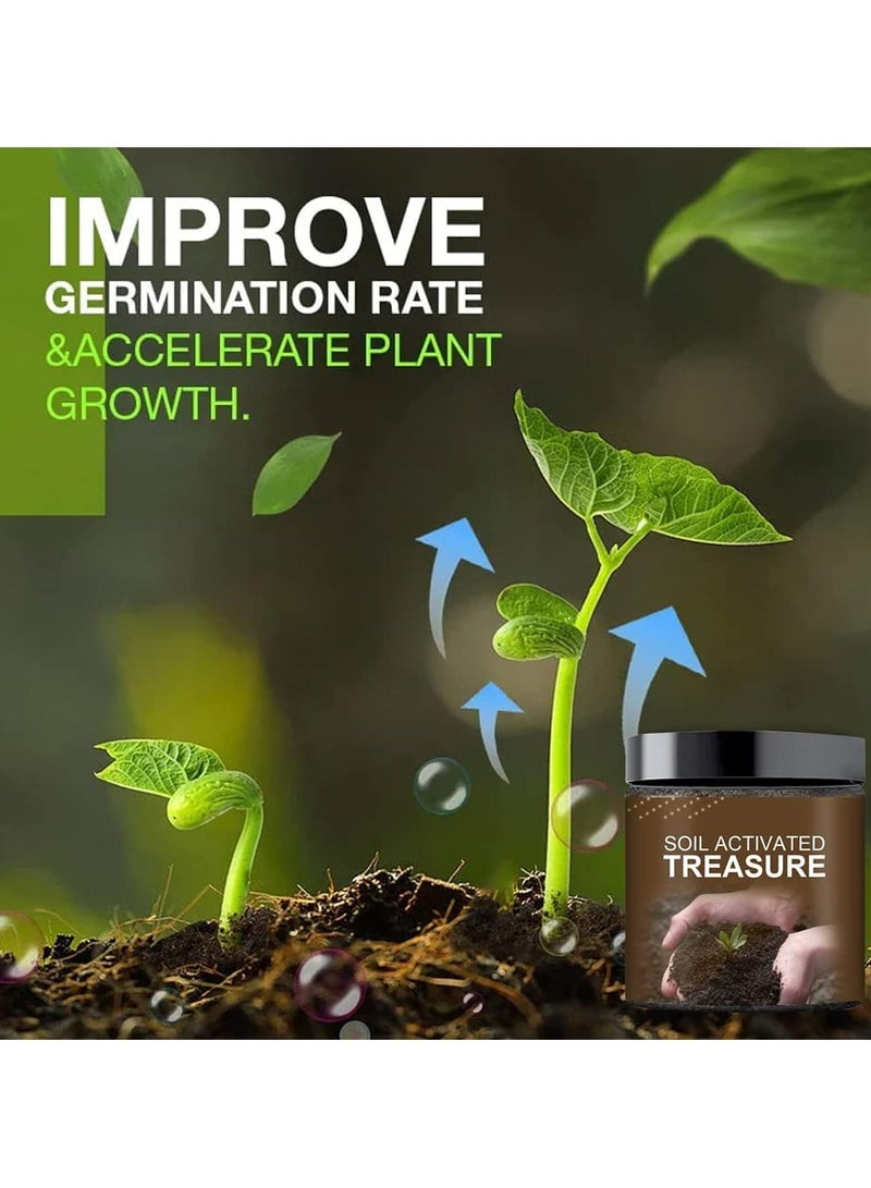 CMGTYYD Soil Activated Treasure, Organic Soil Conditioner, Premium Soil Activated Treasure, Soil Plant Flower Fertilizer, Soil Activator for Raised Garden Beds, Potting Mix, Lawns and Gardens (3pcs)  - Image 5