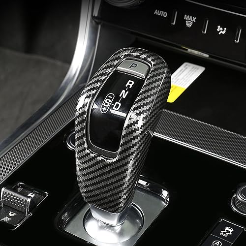 ZiWen New Interior Trim Center Gear Shift Knob Cover Accessories for Land Range Rover Sport Evoque Discovery Sport 2020 2021 2022 2023 (Carbon Fiber Print) - Image 1