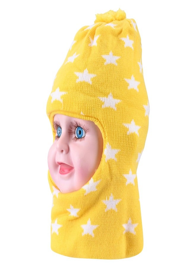 Queen Style Cute Woolen Monkey Caps for Boys and Girls (Fit for Age 2-5 Years- Pack of 2) (in, Age, 2 Years, 5 Years, Beige and Yellow) - Image 4