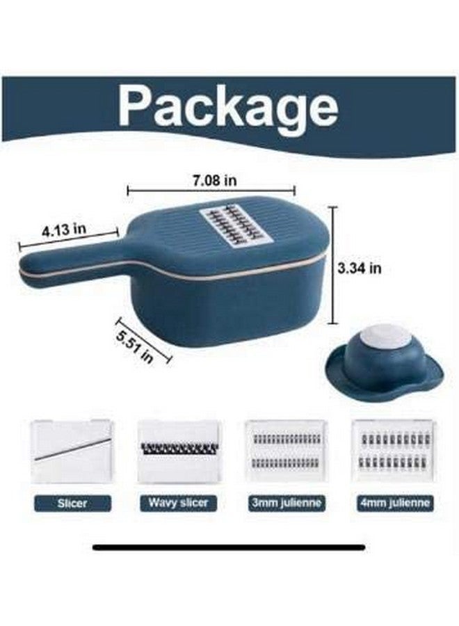 THW Multifunctional Chopper,Multi-Function Potato Carrot Cucumber Mandoline Slicer Cutter Grater Shredders with Strainer/Kitchen Fruit and Vegetable Tool - Image 3