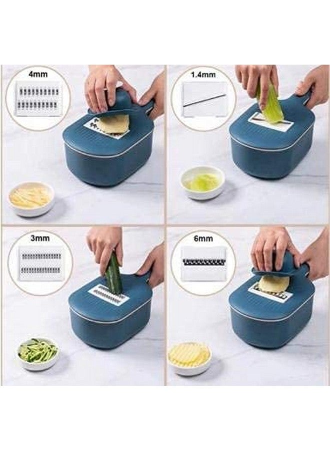 THW Multifunctional Chopper,Multi-Function Potato Carrot Cucumber Mandoline Slicer Cutter Grater Shredders with Strainer/Kitchen Fruit and Vegetable Tool - Image 4
