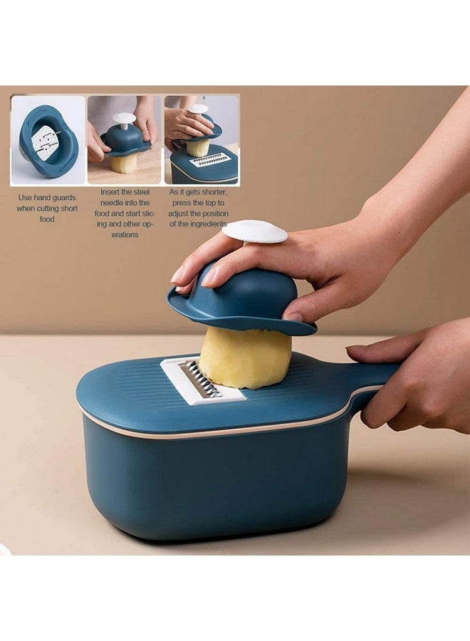 THW Multifunctional Chopper,Multi-Function Potato Carrot Cucumber Mandoline Slicer Cutter Grater Shredders with Strainer/Kitchen Fruit and Vegetable Tool - Image 2
