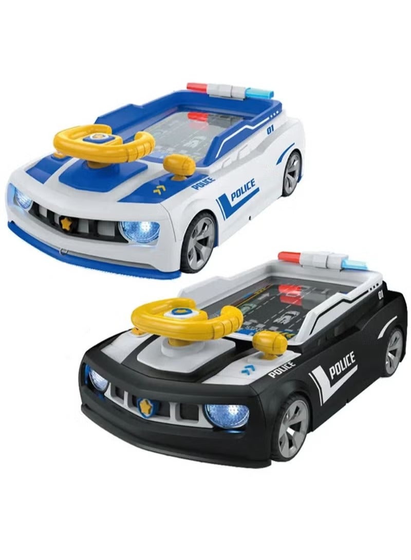 Police Adventure Car Simulator Model - Handheld Electronic Game Console for Kids with Music and Interactive Driving Fun - Image 1