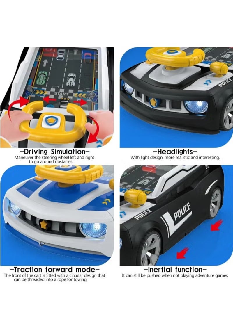 Police Adventure Car Simulator Model - Handheld Electronic Game Console for Kids with Music and Interactive Driving Fun - Image 5