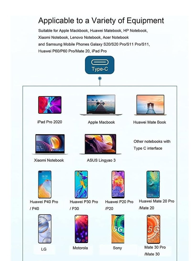 Digipace USB C Aadapter Hub, 4 in 1 USB Type C to 4K HDMI,VGA,USB3.0 & USB-C PD Multiport Dock Station Compatible with MacBook Series, Chromebook, Zenbook etc Type C Devices - Image 3