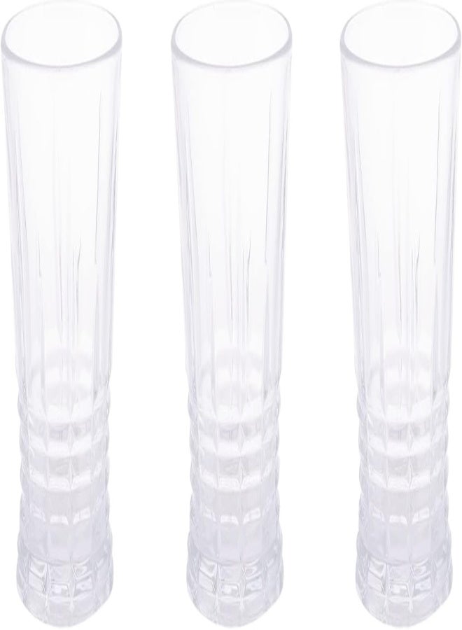 AKDC Juice Glass 3Pcs Set L(7CM) XW(7CM) XH(12CM) Transparent - Image 4