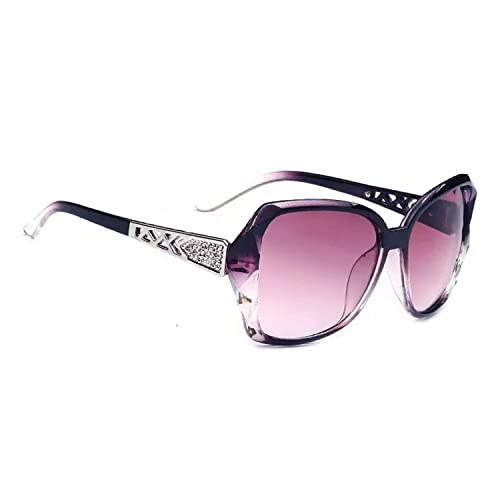 Dervin UV Protected Han Edition Designer Oversized Sunglasses for Women (Purple) - Pack of 1 - Image 1
