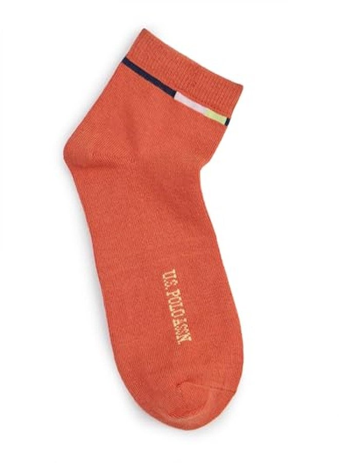 U.S. POLO ASSN. Kids High-Ankle Length KS004 Cotton Stretch Socks - Pack Of 3 - Image 4
