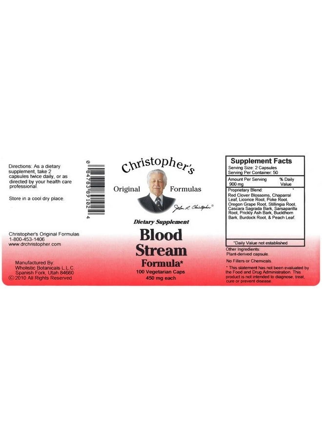 Christopher's Original Formulas Blood Stream Formula - Blood Circulation Supplements - Supports Vein Elasticity, Clean & Pure Bloodstream - Image 2