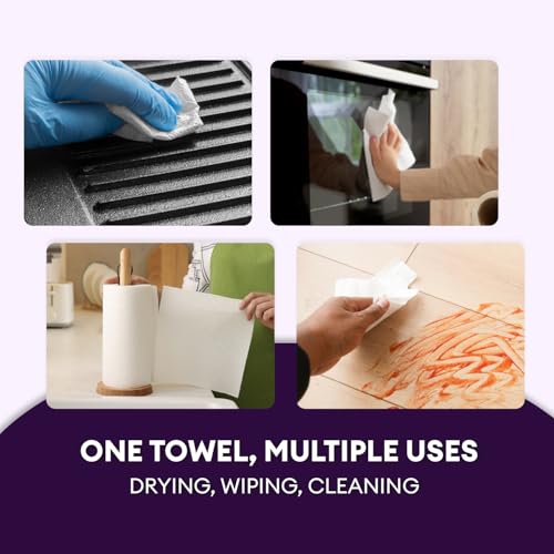 MISTIQUE 2 Ply 102 Pulls Kitchen Towel/Tissue Paper Roll | Soft and Highly Absorbent | 100% Natural Virgin Pulp | Dispenser Friendly - Image 5