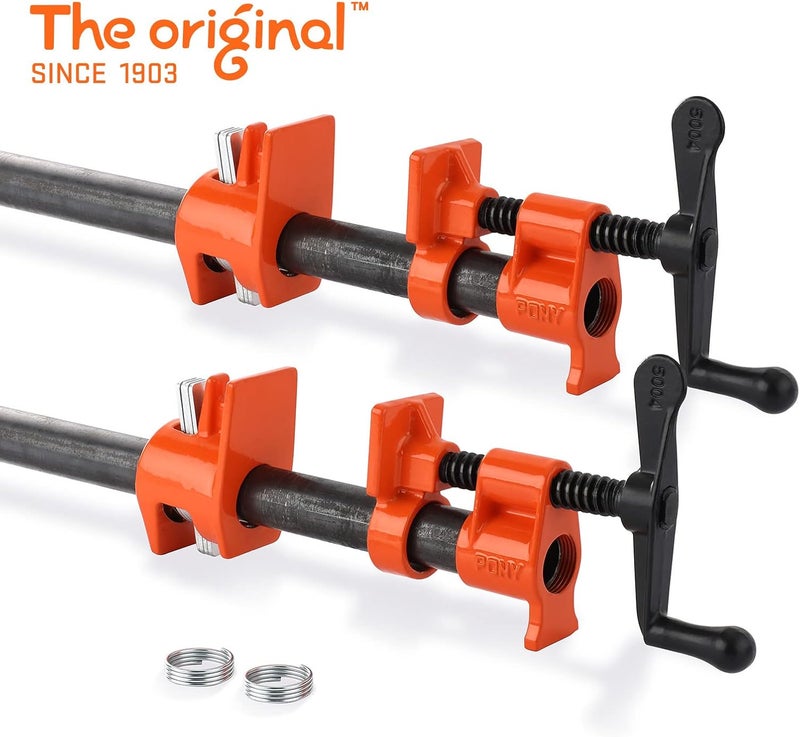 Pony 2-Pack 50 Wood Gluing Pipe Clamp Fixture for 3/4 Inch Black Pipe - Image 2