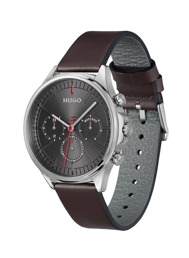 HUGO BOSS HUGO BOSS WATCH ROUND ANALOG MEN'S GREY CASE WATCH - 1530407 - Image 2