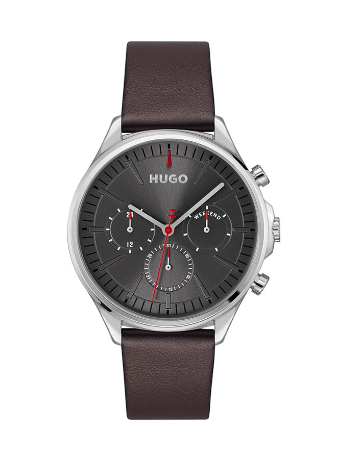 HUGO BOSS HUGO BOSS WATCH ROUND ANALOG MEN'S GREY CASE WATCH - 1530407 - Image 1