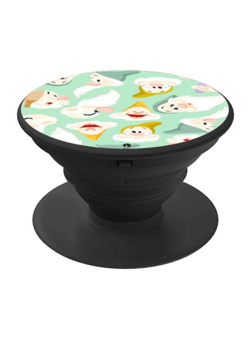 RKN Printed Pop Socket Phone Grip Black/Green/White - Image 1