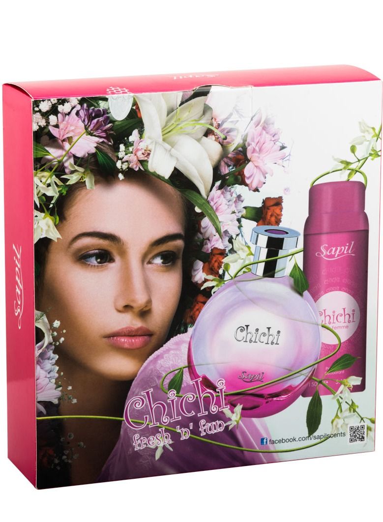 sapil Chichi 100ml EDT+ Deodorant 150ml Giftset For Women - Image 2