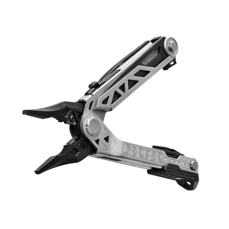 Gerber Gear Center-Drive Multitool - Includes 3.25â€ Outboard Knife, Pliers, Pry Bar, Bottle Opener & Awl - Comes with Bit Set & Sheath - Made in USA - Silver & Black - Image 2