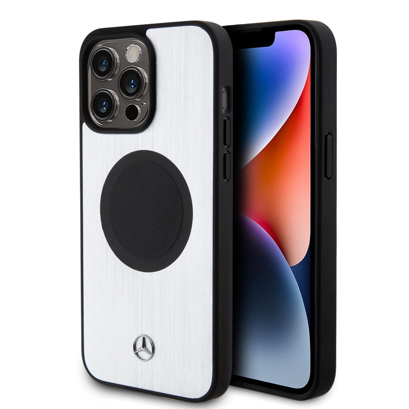 CG MOBILE MercedesBenz Magfit Leather  ALU Case For iPhone 15 Pro