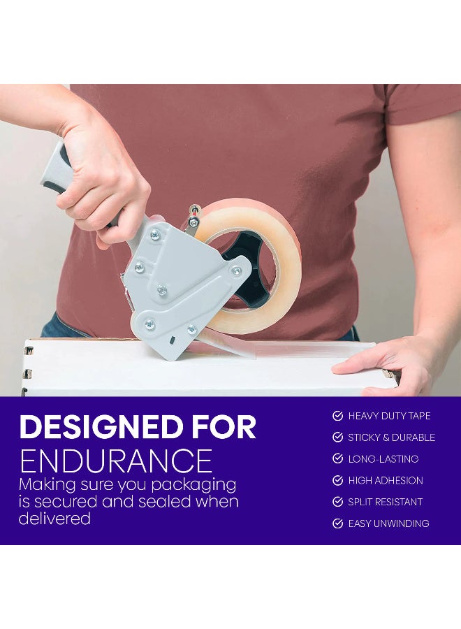 ARABIQO 6 Rolls Clear Packing Tape, 2 inches x 100 Yards strong Heavy Duty Adhesive Tape for Sealing Boxes, Moving, Shipping, Large Postal Bags, Office & Home Use - Image 3